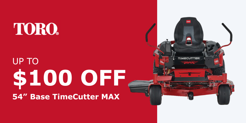 $100 off 54” Base TimeCutter MAX