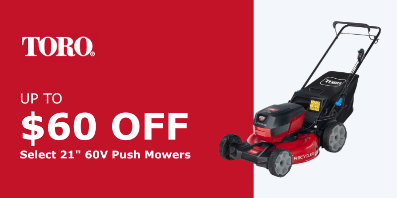 $60 off 21” Recycler® Push Mowers
