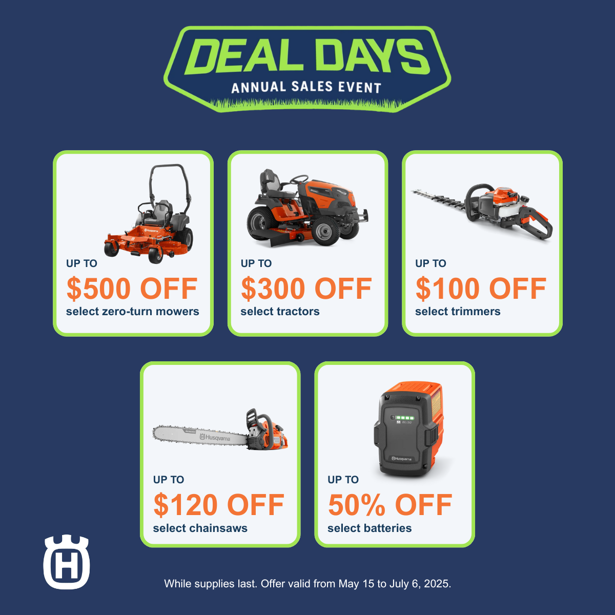 Husqvarna Deal Days 2025