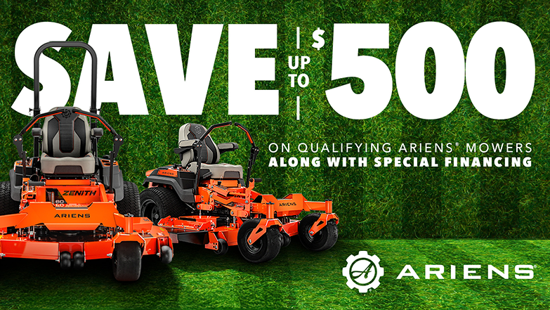 Save up to $500 on qualifying Ariens zero-turn lawn mowers