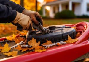 fall lawn mower maintenance tools