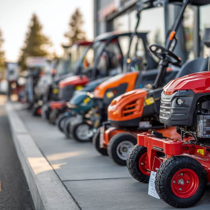 lineup of new lawn tractors