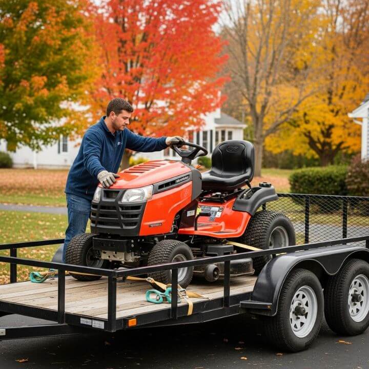 power equipment trailer delivery