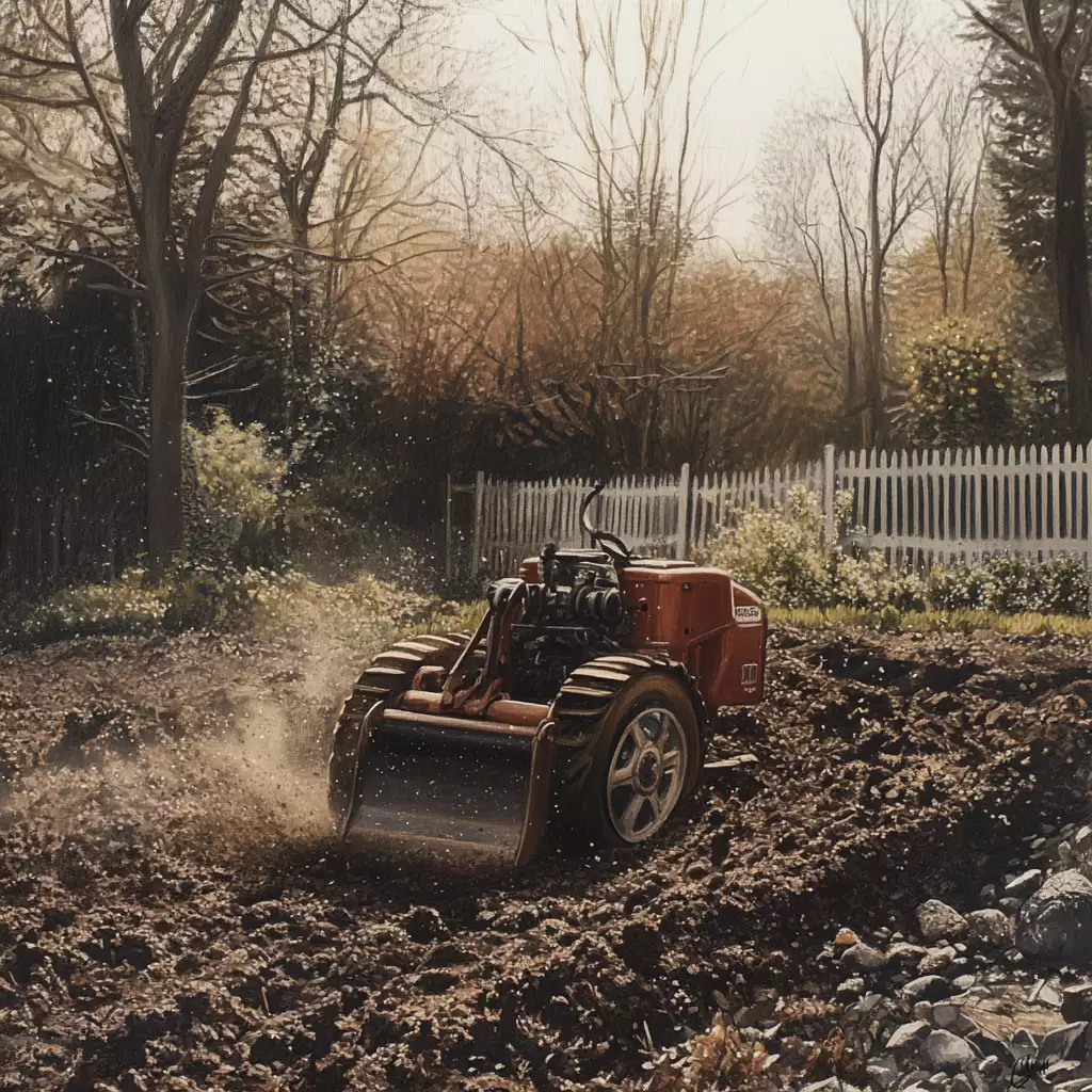 Cultivator at work