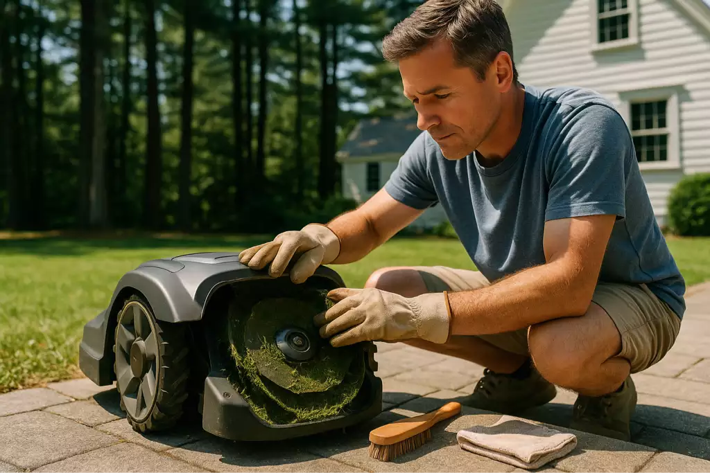 maintenance of a robotic mower