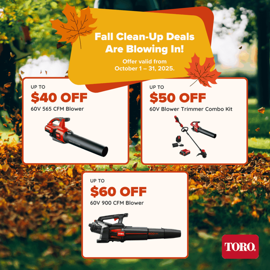 Toro Fall Clean Up Sale