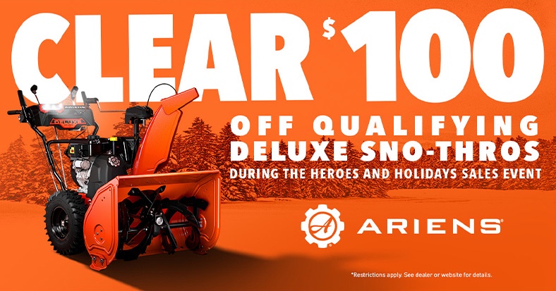 Ariens Heroes Holidays Promo
