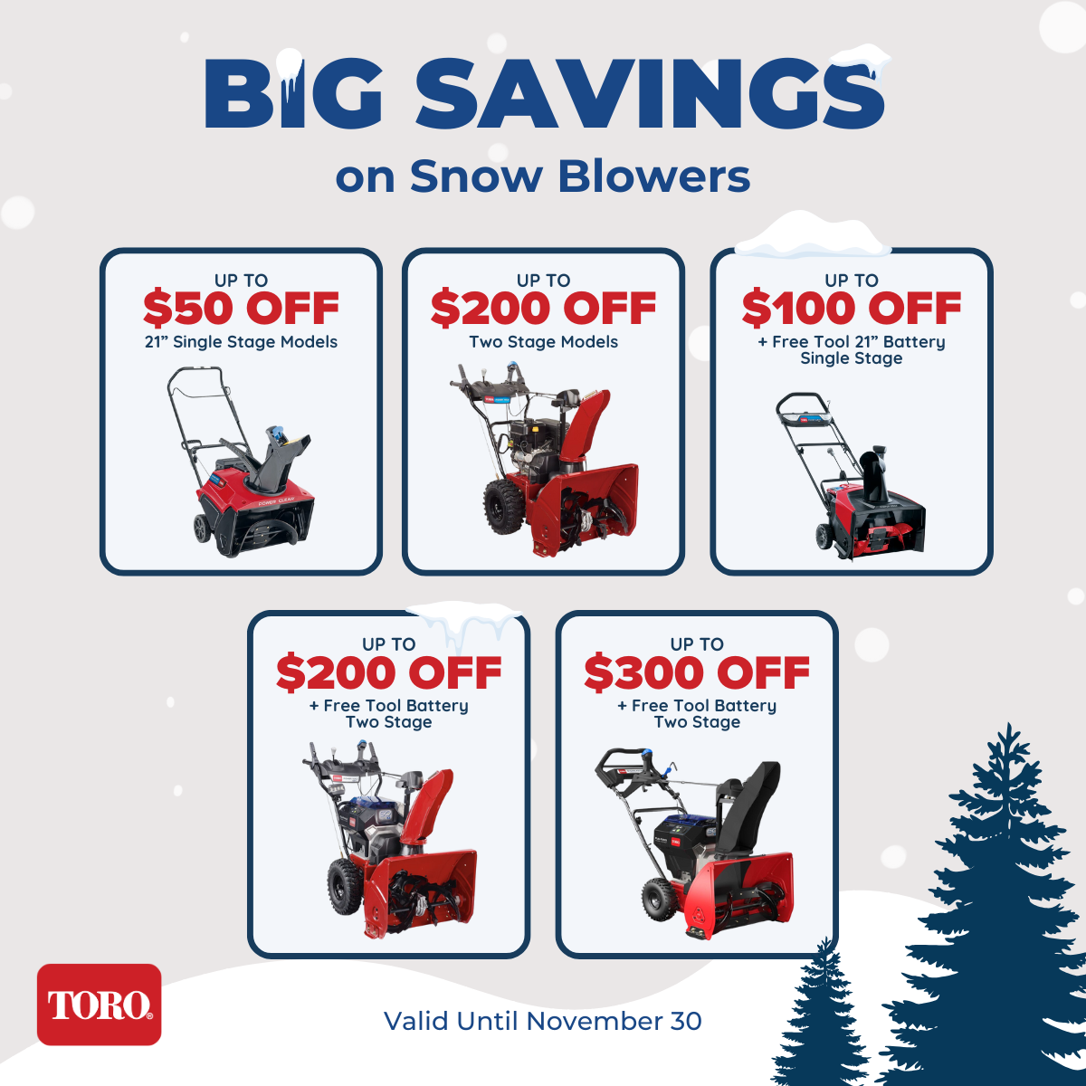 Toro Snow November Promotion 2025
