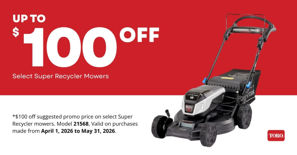 Toro $100 Off Select Super Recycler Mowers